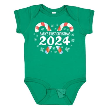 Inktastic Baby's First Christmas 2024 Boys or Girls Baby Bodysuit