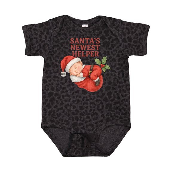 Inktastic Baby's First Christmas 2025 Cute Santa Illustration Boys or Girls Baby Bodysuit