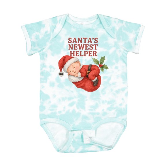 Inktastic Baby's First Christmas 2025 Cute Santa Illustration Boys or Girls Baby Bodysuit