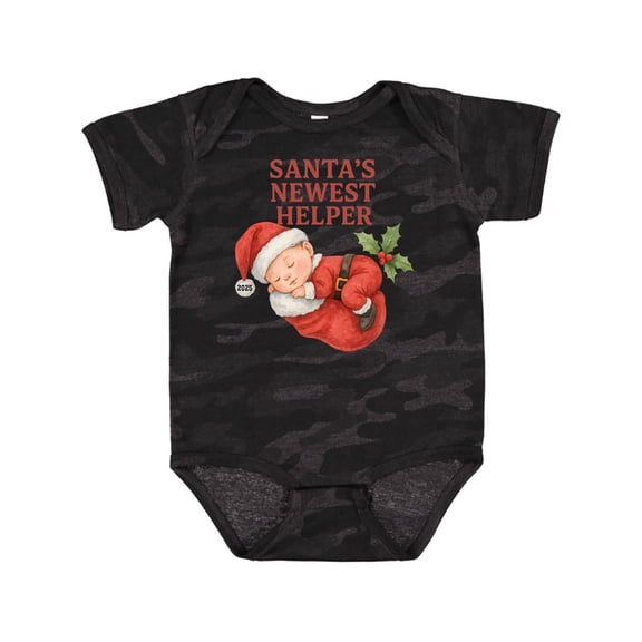 Inktastic Baby's First Christmas 2025 Cute Santa Illustration Boys or Girls Baby Bodysuit