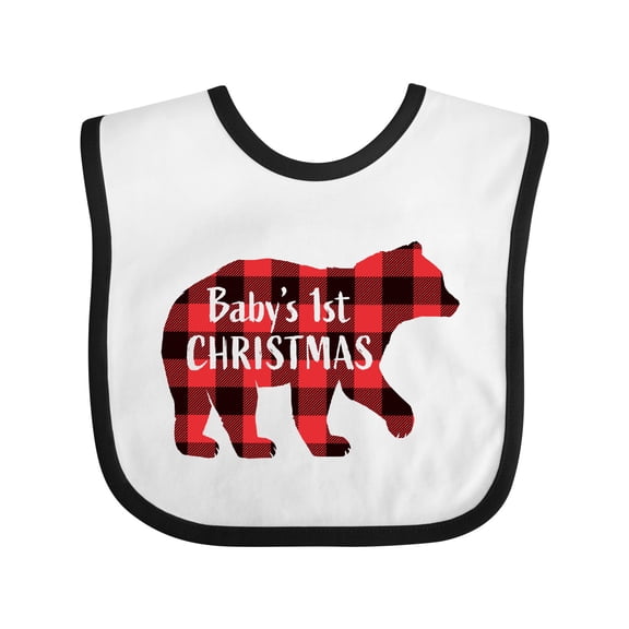 Inktastic Baby's First Christmas Boys or Girls Baby Bib
