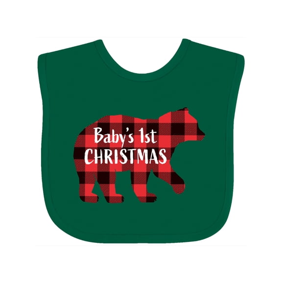 Inktastic Baby's First Christmas Boys or Girls Baby Bib