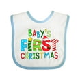 thumbnail image 1 of Inktastic Baby's First Christmas Cute Letters Boys or Girls Baby Bib, 1 of 4