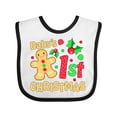 thumbnail image 1 of Inktastic Baby's First Christmas -gingerbread Cookie Boys or Girls Baby Bib, 1 of 4