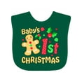 thumbnail image 1 of Inktastic Baby's First Christmas -gingerbread Cookie Boys or Girls Baby Bib, 1 of 4