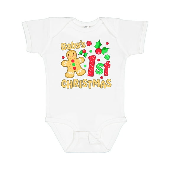 Inktastic Baby's First Christmas -gingerbread Cookie Boys or Girls Baby Bodysuit