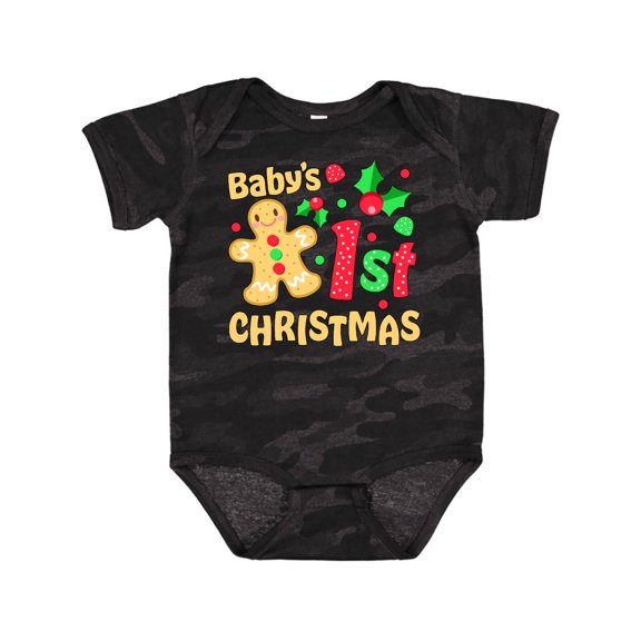 Inktastic Baby's First Christmas -gingerbread Cookie Boys or Girls Baby Bodysuit