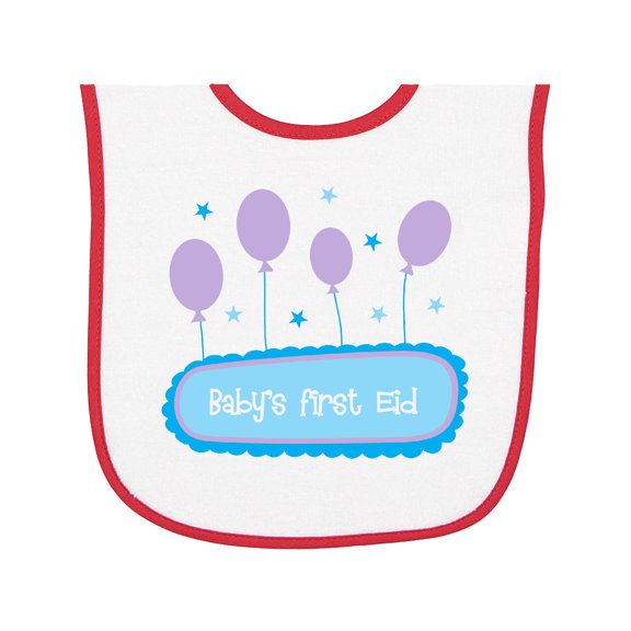 Inktastic Baby's First Eid Baby Terry Cloth Bib