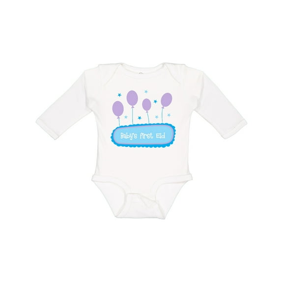 Inktastic Baby's first Eid Boys or Girls Long Sleeve Baby Bodysuit
