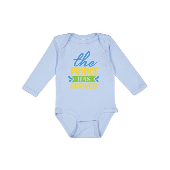 Inktastic Baby the Prince Has Arrived Boys Long Sleeve Baby Bodysuit