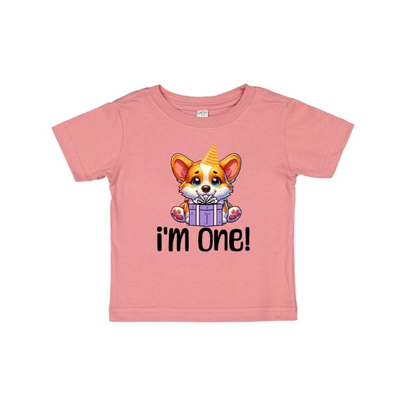 Inktastic Babys 1st Birthday Corgi Cute Girls Baby T-Shirt