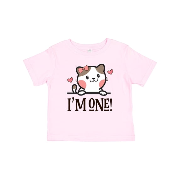 Inktastic Babys 1st Birthday Kitty 1 Year Old Girl Girls Baby T-Shirt