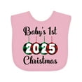 thumbnail image 1 of Inktastic Babys 1st Christmas 2025 Boys or Girls Baby Bib, 1 of 4