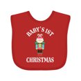 thumbnail image 1 of Inktastic Babys 1st Christmas Nutcracker Boys or Girls Baby Bib, 1 of 4