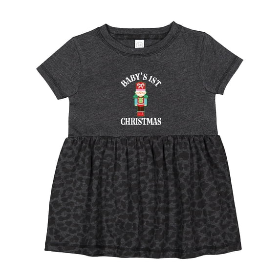 Inktastic Babys 1st Christmas Nutcracker Girls Baby Dress