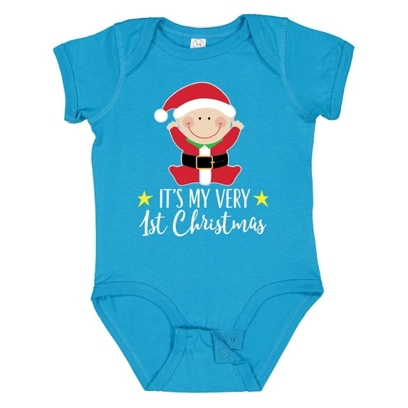 Inktastic Babys 1st Christmas Santa Claus Boys or Girls Baby Bodysuit