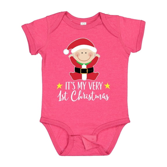 Inktastic Babys 1st Christmas Santa Claus Boys or Girls Baby Bodysuit