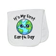 thumbnail image 1 of Inktastic Babys 1st Earth Day Celebration 2025 Baby Burp Cloth, 1 of 3