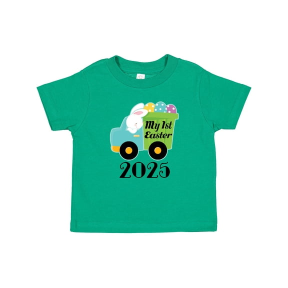 Inktastic Babys 1st Easter 2025 Truck Boys Baby T-Shirt