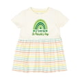 thumbnail image 1 of Inktastic Babys 1st St Patricks Day Rainbow Girls Baby Dress, 1 of 5
