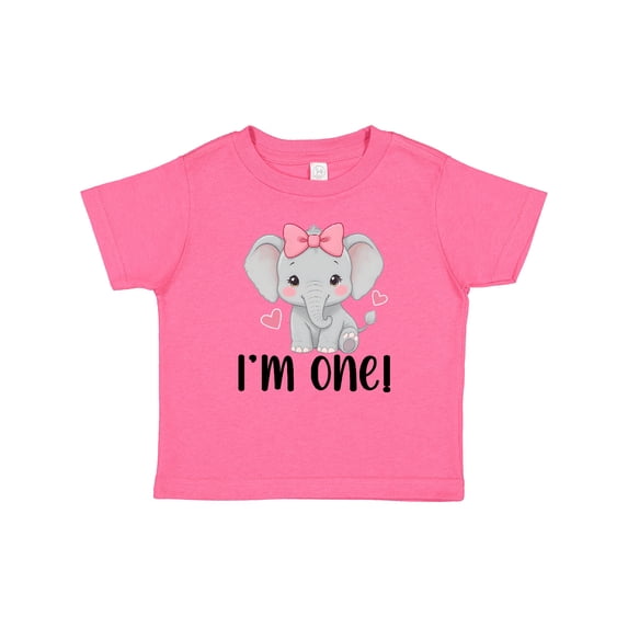 Inktastic Babys First Birthday Elephant Girls Baby T-Shirt