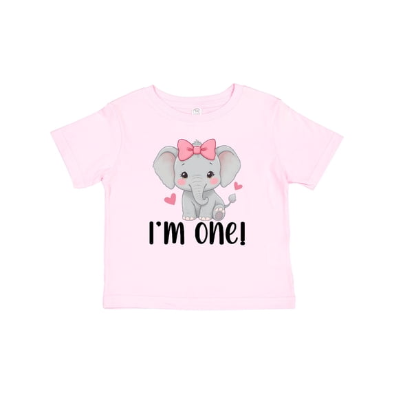 Inktastic Babys First Birthday Elephant Girls Baby T-Shirt