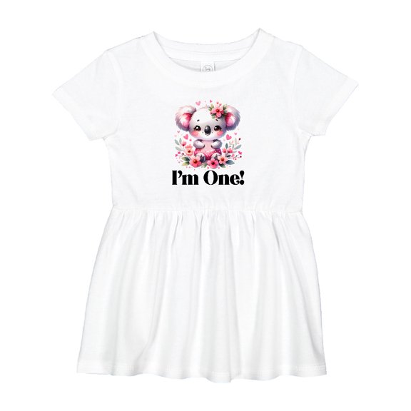 Inktastic Babys First Birthday Koala Daughter Girls Baby Dress