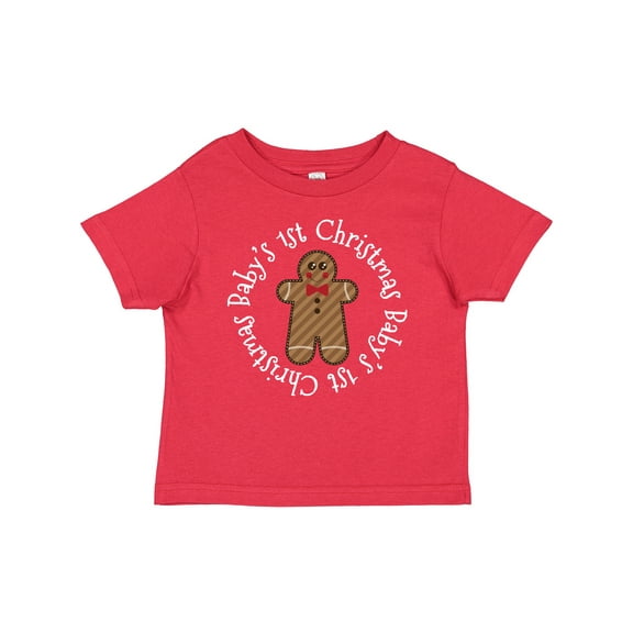 Inktastic Babys First Christmas Gingerbread Cookie Boys or Girls Baby T-Shirt