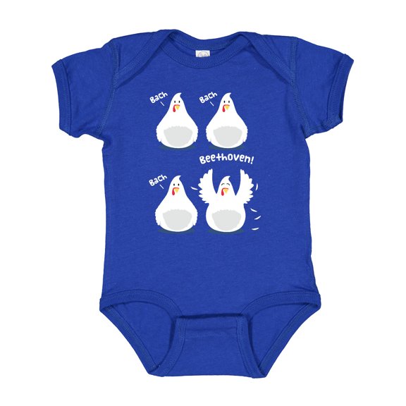 Inktastic Bach Beethoven Funny Chicks Boys or Girls Baby Bodysuit