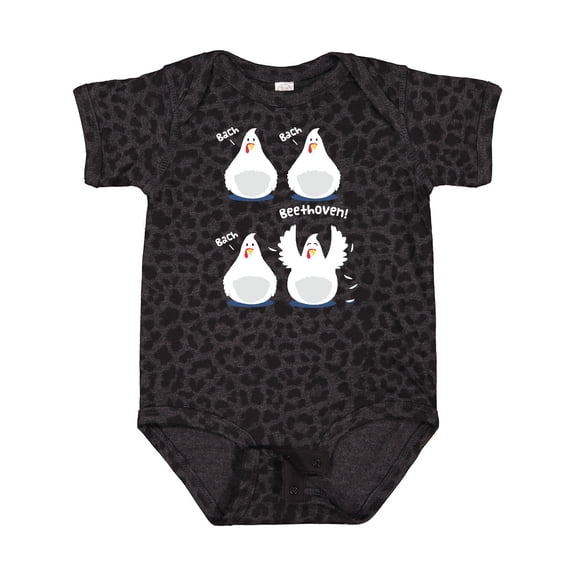Inktastic Bach Beethoven Funny Chicks Boys or Girls Baby Bodysuit