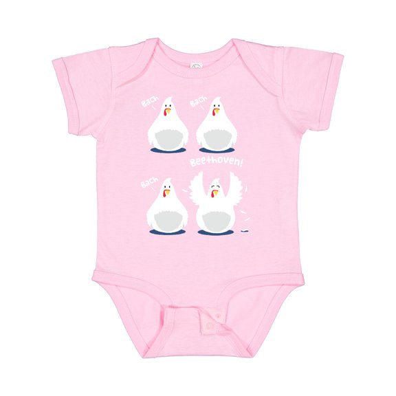 Inktastic Bach Beethoven Funny Chicks Boys or Girls Baby Bodysuit