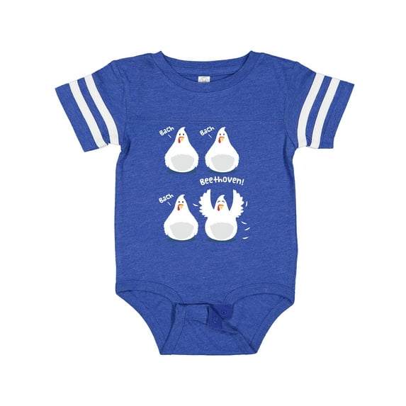 Inktastic Bach Beethoven Funny Chicks Boys or Girls Baby Bodysuit