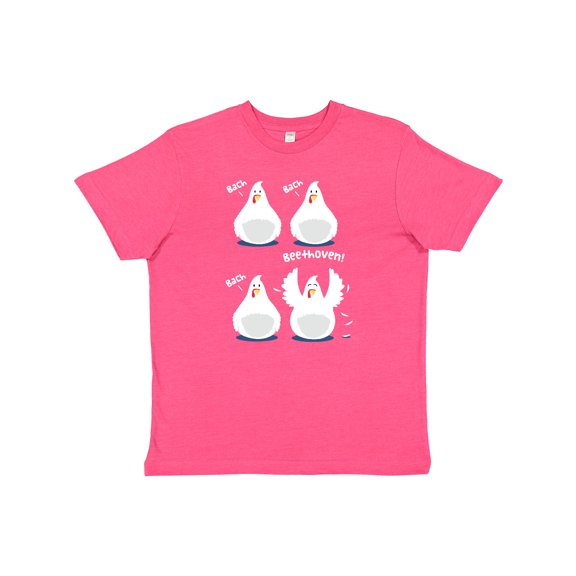 Inktastic Bach Beethoven Funny Chicks Youth T-Shirt