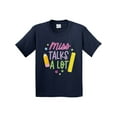 thumbnail image 1 of Inktastic Back to School Miss Talks a Lot Youth T-Shirt, 1 of 5