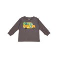 thumbnail image 1 of Inktastic Back to School Bus with Dinosaurs Boys or Girls Long Sleeve Toddler T-Shirt, 1 of 5