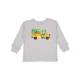 thumbnail image 1 of Inktastic Back to School Bus with Dinosaurs Boys or Girls Long Sleeve Toddler T-Shirt, 1 of 5