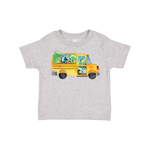 Inktastic Back to School Bus with Dinosaurs Boys or Girls Toddler T-Shirt
