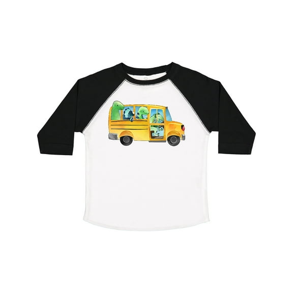 Inktastic Back to School Bus with Dinosaurs Boys or Girls Toddler T-Shirt