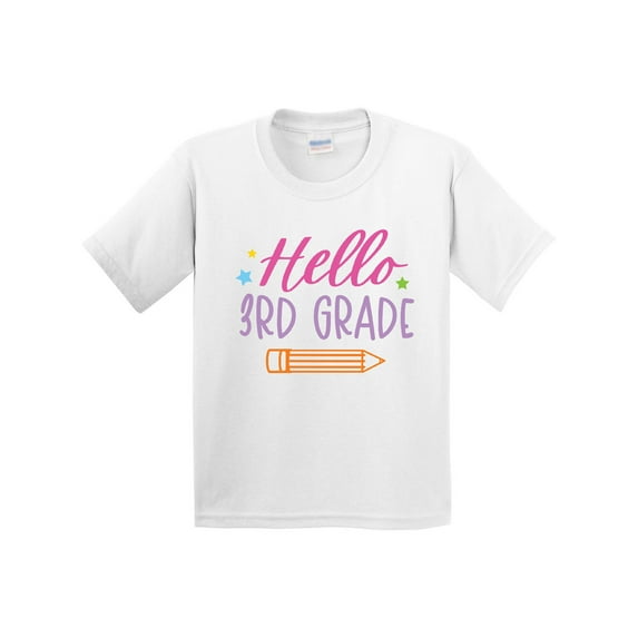 Inktastic Back to School Hello 3rd Grade Youth T-Shirt