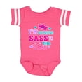 thumbnail image 1 of Inktastic Back to School I'm Bringing Sass To The Class with Crown Girls Baby Bodysuit, 1 of 5