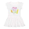 thumbnail image 1 of Inktastic Back to School Miss Talks a Lot Girls Toddler Dress, 1 of 5
