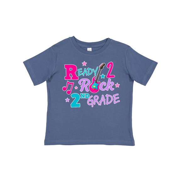 Inktastic Back to School Ready 2 Rock 2nd Grade Girls Toddler T-Shirt