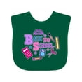thumbnail image 1 of Inktastic Back to School with School Supplies Girls Baby Bib, 1 of 4