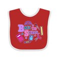 thumbnail image 1 of Inktastic Back to School with School Supplies Girls Baby Bib, 1 of 4