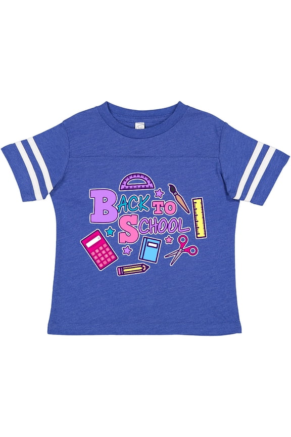 Back to School with School Supplies Girls Toddler T-Shirt