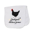 thumbnail image 1 of Inktastic Backyard Chicken Farmer Ancona Hen Baby Burp Cloth, 1 of 3