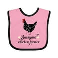 thumbnail image 1 of Inktastic Backyard Chicken Farmer Ancona Hen Girls Baby Bib, 1 of 4