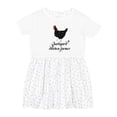 thumbnail image 1 of Inktastic Backyard Chicken Farmer Ancona Hen Girls Toddler Dress, 1 of 5