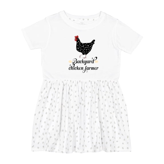 Inktastic Backyard Chicken Farmer Ancona Hen Girls Toddler Dress