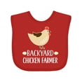 thumbnail image 1 of Inktastic Backyard Chicken Farmer Boys or Girls Baby Bib, 1 of 4